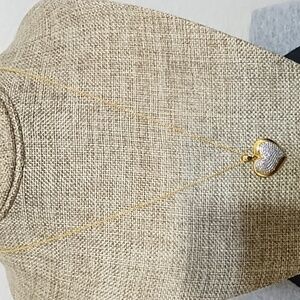 FAS Stamped Hearted Necklace